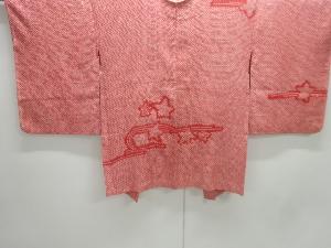 アンティーク　本総絞り竜田川模様絵羽織